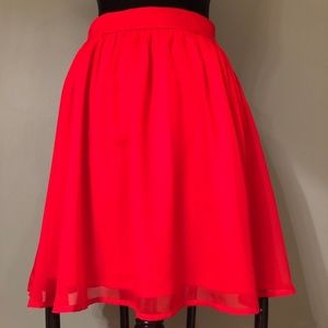 Paraella Red Layered Skirt